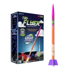 Kit STEM Estes Tri-Flyer – Juego de lanzamiento de cohetes para principiantes con aletas intercambiables