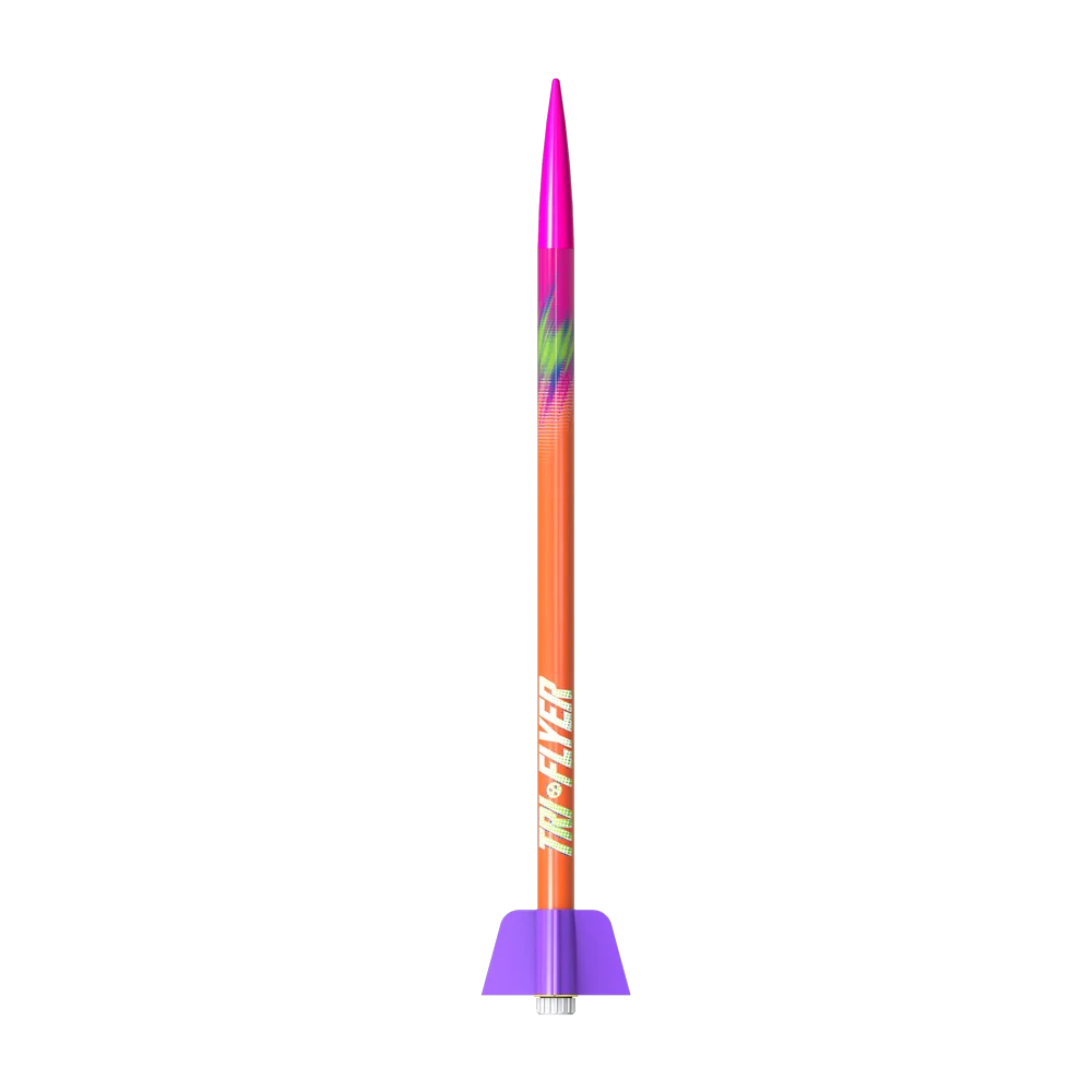 Kit STEM Estes Tri-Flyer – Juego de lanzamiento de cohetes para principiantes con aletas intercambiables - Image 3