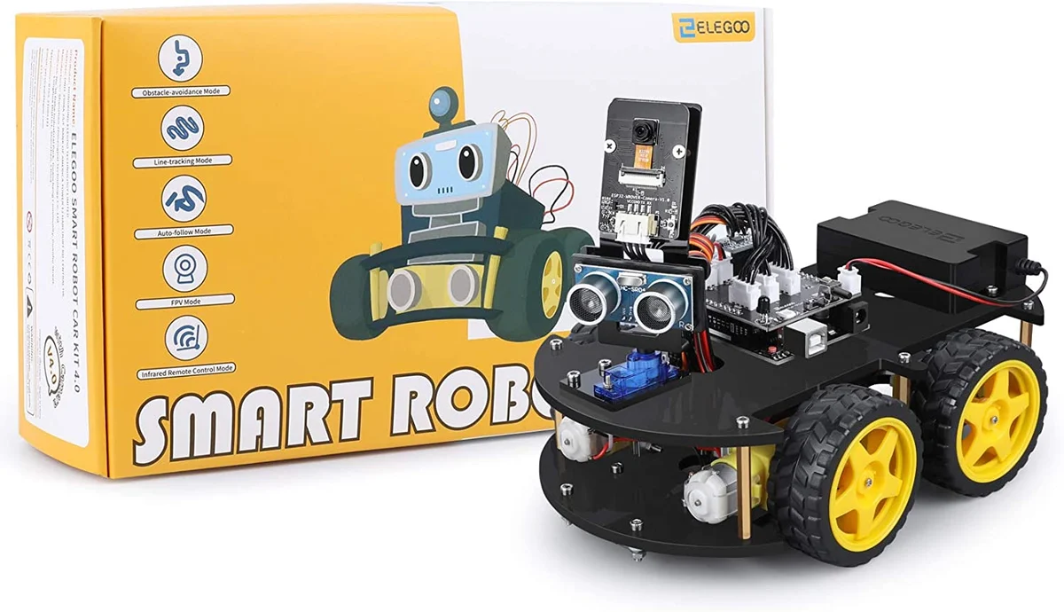 TI-ELEGOO UNO R3 Project Smart Robot Car Kit V4 con UNO R3 - Image 4