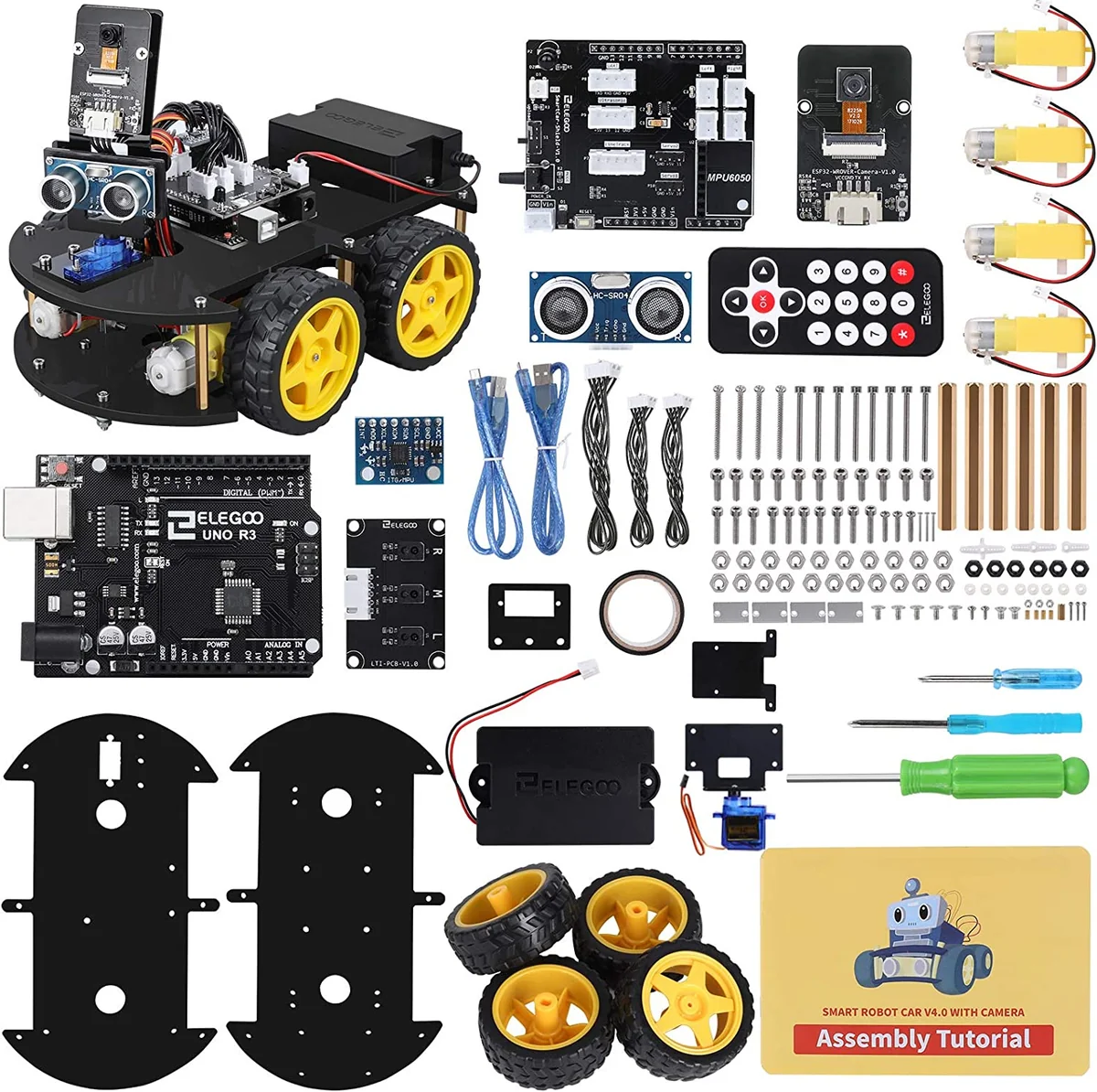 TI-ELEGOO UNO R3 Project Smart Robot Car Kit V4 con UNO R3 - Image 2