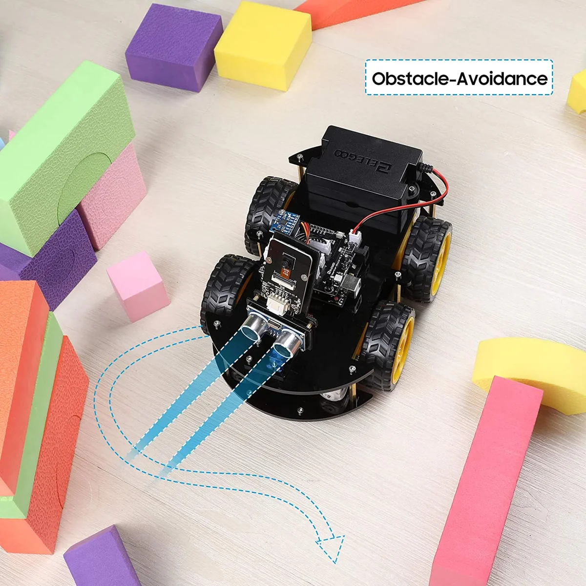TI-ELEGOO UNO R3 Project Smart Robot Car Kit V4 con UNO R3 - Image 5