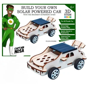 Coche de madera alimentado por energía solar