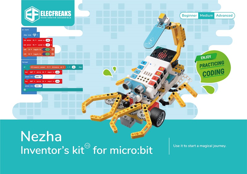 TI-ELECFREAKS NEZHA Inventor's Kit V2 para micro:bit (sin placa micro:bit) - Image 4