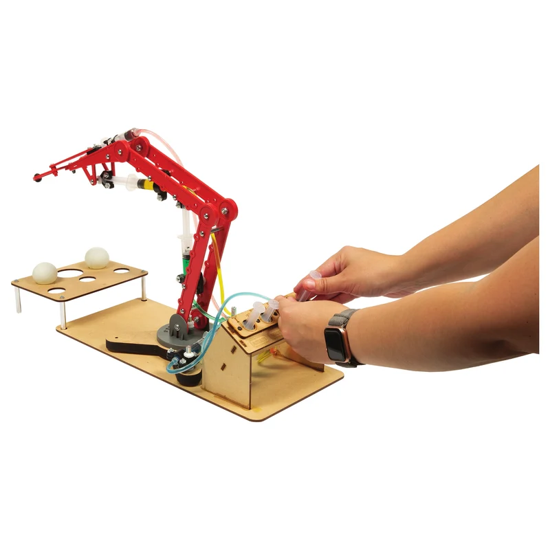Brazo hidráulico T-Bot con set de desafío: ingeniería hidráulica práctica para todos los grados Precio regular99,75 $ - Image 3