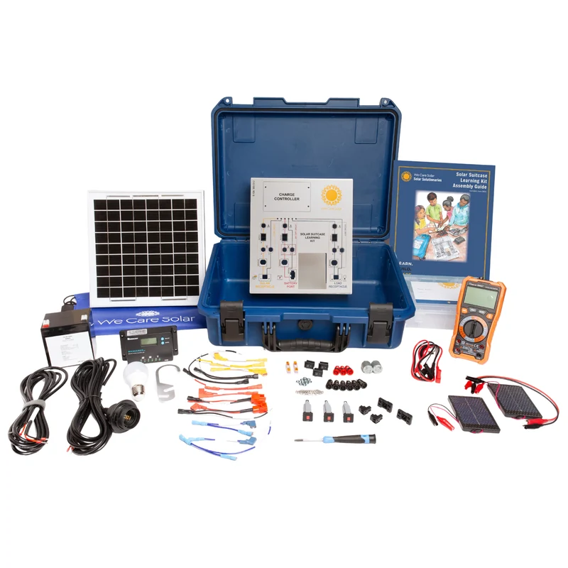 Kits de aprendizaje para maletas solares